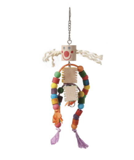 Adventure Bound Crazy Groovy Clown Parrot Toy